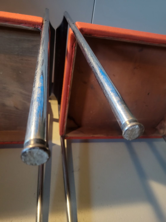 Image 1 of Gijs van der Sluis 2 chairs wooden backrest