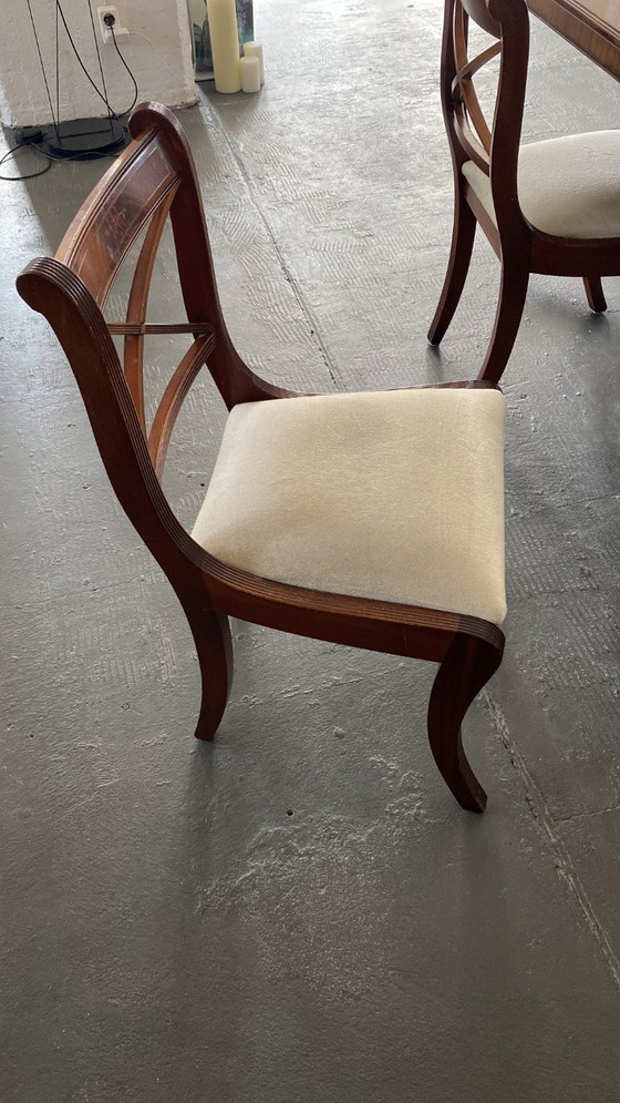 Image 1 of Table de salle à manger Mid Century avec quatre chaises