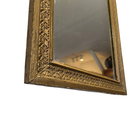 Image 1 of Miroir ancien français à cadre doré