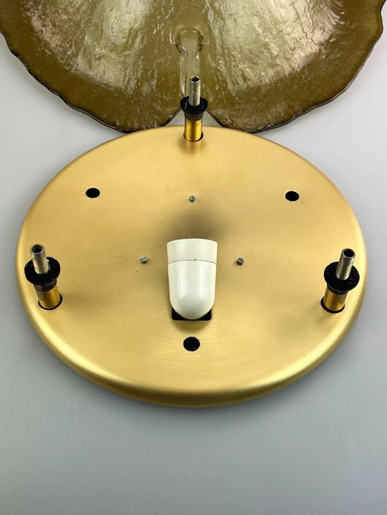 Image 1 of 60's 70's Peill & Putzler Plafonnier Verre Space Design Lampe