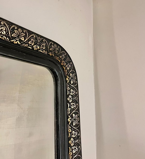 Image 1 of Antique brocante counter mirror with weathered glass