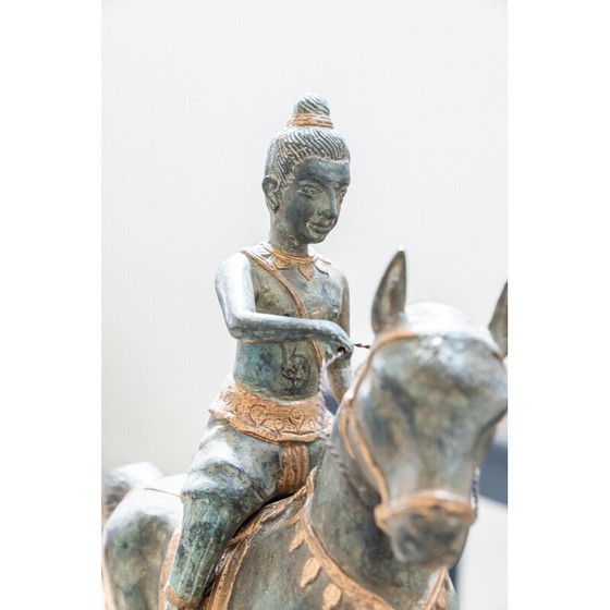 Image 1 of Pair of vintage bronze riders, 1920-1930