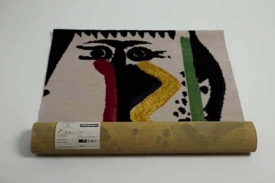 Pablo Picasso “Tête d’Homme” Tapis en Laine Édition Limitée par Desso, N° 90/500, Pays-Bas, 1996 – Wool (photo 12 of 18)