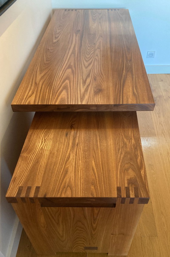 Image 1 of Scrivania in pietra Chapo B19 Olmo massello 1980