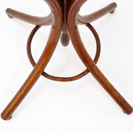 Image 1 of Appendiabiti a pappagallo in legno curvato vintage - stile Thonet