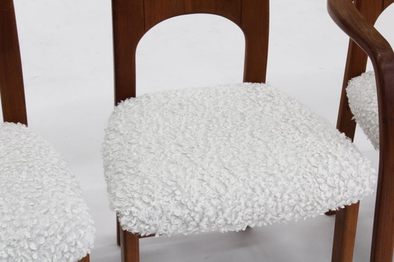 Image 1 of Vintage Deense eetkamerstoelen van teakhout uit de jaren 60, set van 6