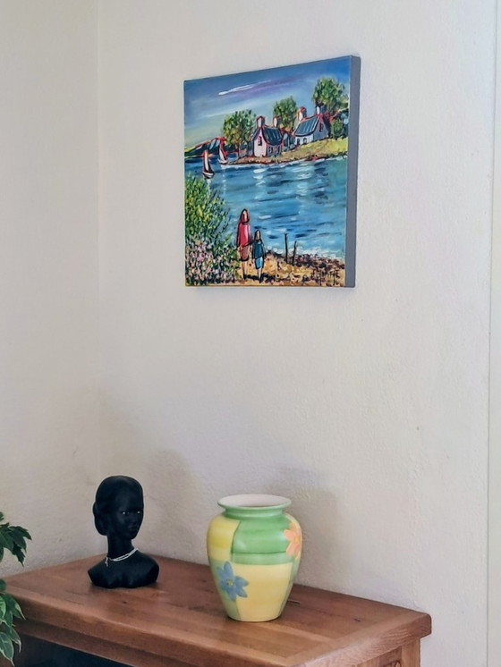 Image 1 of Joel LHOPITAL - Breton Walk - Artist's Painting