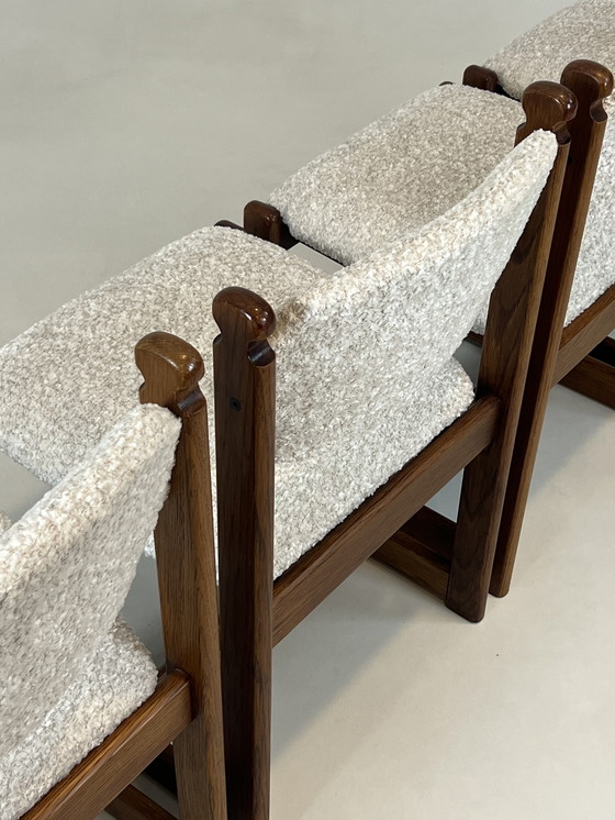 Image 1 of Set di 4 sedie da pranzo vintage in rovere