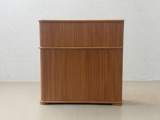 Scrivanie vintage con ripiano e struttura scanalata, anni '90 – Wood (photo 9 of 14)