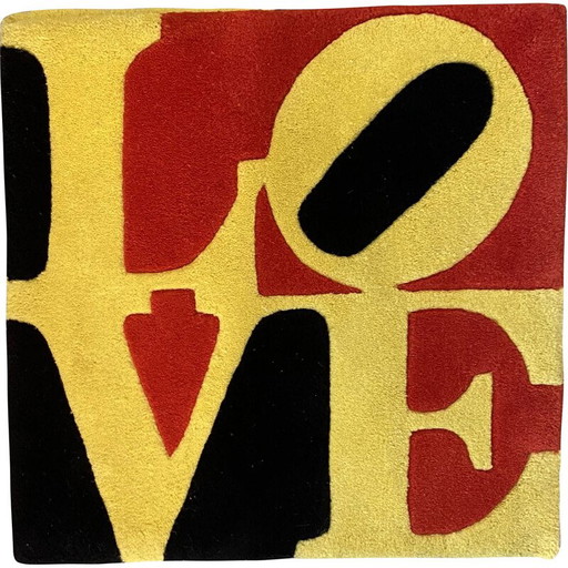 Tappeto vintage in lana di Robert Indiana, 2005