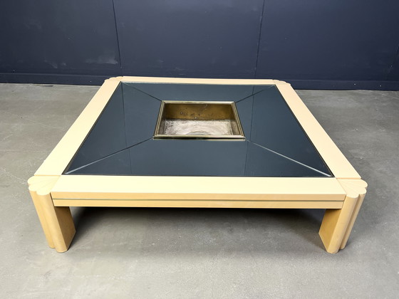 Image 1 of Table basse vintage en laque par Alain Delon pour Maison Jansen, 1970