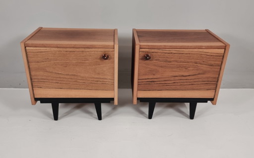 Mesitas de noche, década de 1970, juego de 2