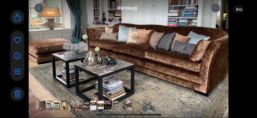 Salontafels versteend hout