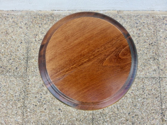 Image 1 of Antiguo taburete de granja trípode, 50s 60s