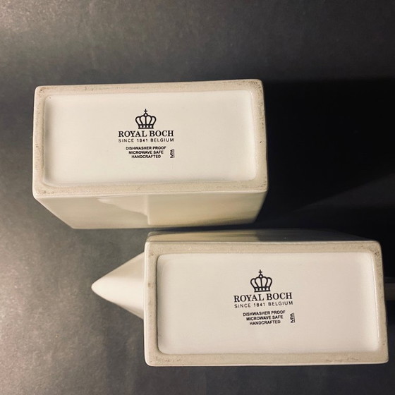 Image 1 of Designer-Zucker- und Milchset (weißes Porzellan) Royal Boch