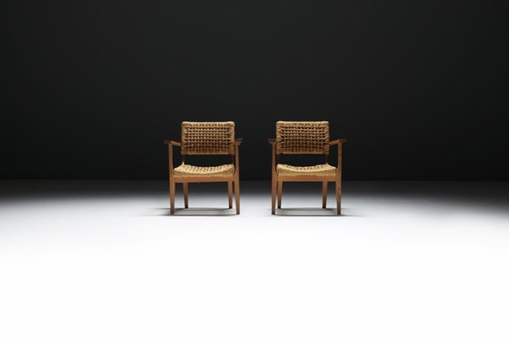 Image 1 of Vintage Lounge Chairs by Atelier Adrien Audoux & Frida Minet for VIBO France
