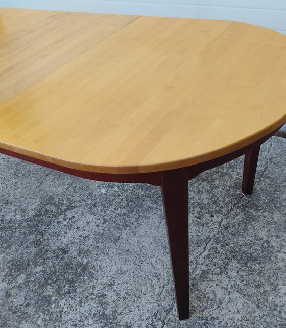 Image 1 of Extendable Scandinavian dining table attributed to Hans Ehrlin for Tranås - 1980s
