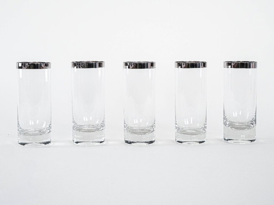 Image 1 of Set di bicchieri, stile Hollywood Regency, anni '70, made in Italy