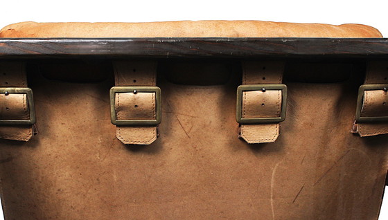 Image 1 of Loungesessel (Brutalist) aus Leder von Carl Straub