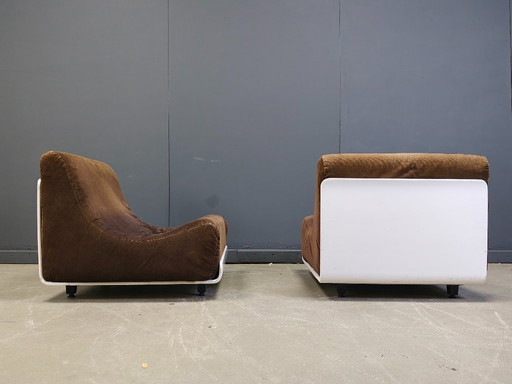 Poltroncine Orbis dell'era spaziale di Luigi Colani per Cor, anni '60