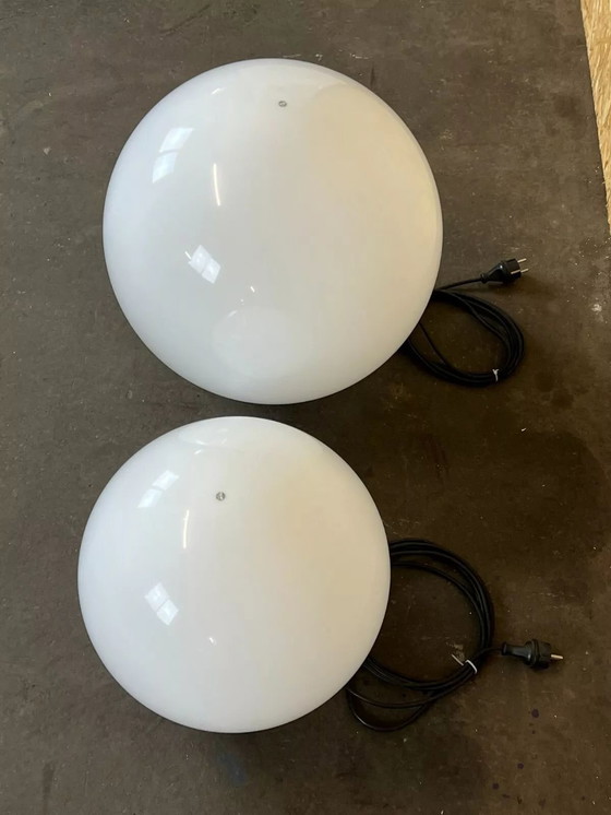 Image 1 of 2x 60s 70s ball lamp floor lamp Acrilico PMMA Made in Italy Design 60s
