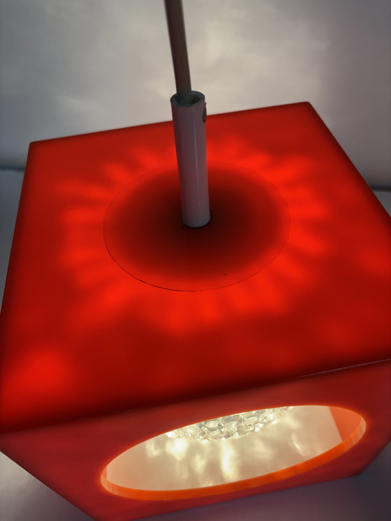 Image 1 of Suspension allemande style Spoutnik, années 70, style Mid-Century, en verre, par Richard Essig