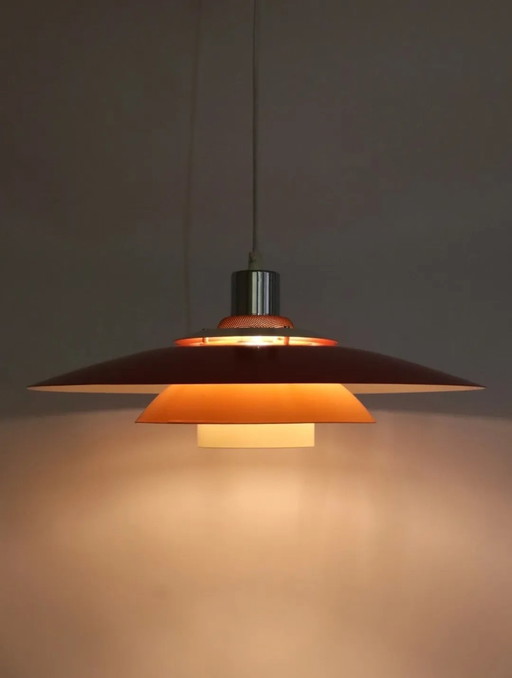 Vintage Design light Korfu pendant lamp Danish shell lamp orange