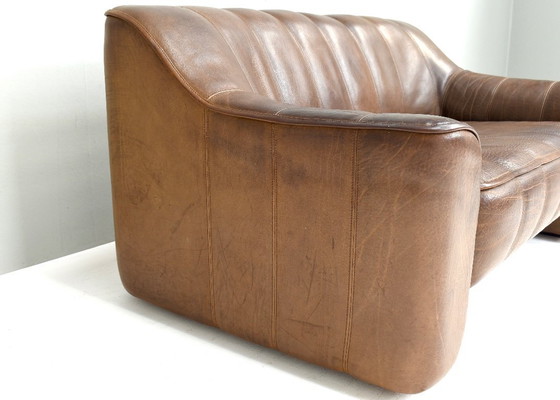 Image 1 of Canapé deux places De Sede DS44 en cuir de buffle - Suisse, années 1970