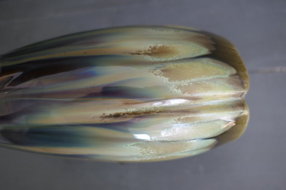 Image 1 of Art Deco vase Faiencerie de Thulin numbered 1943