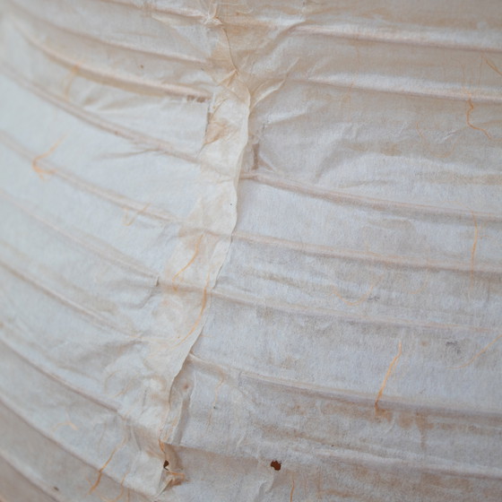 Image 1 of Vintage Paper Ceiling Lamp with E27 Socket, Found in Italy