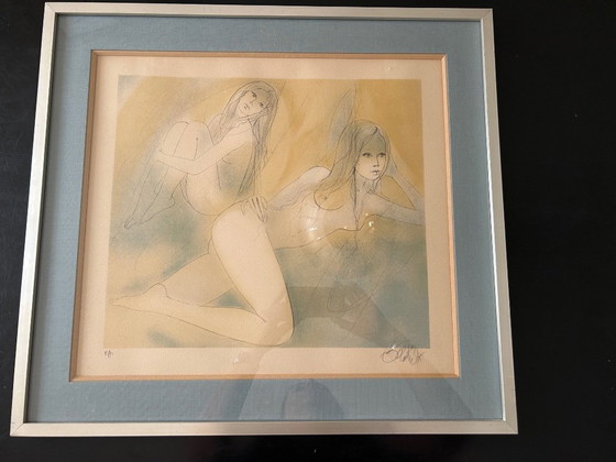 Image 1 of Lithografie van Jean Baptiste Valadié, drukproef van de kunstenaar