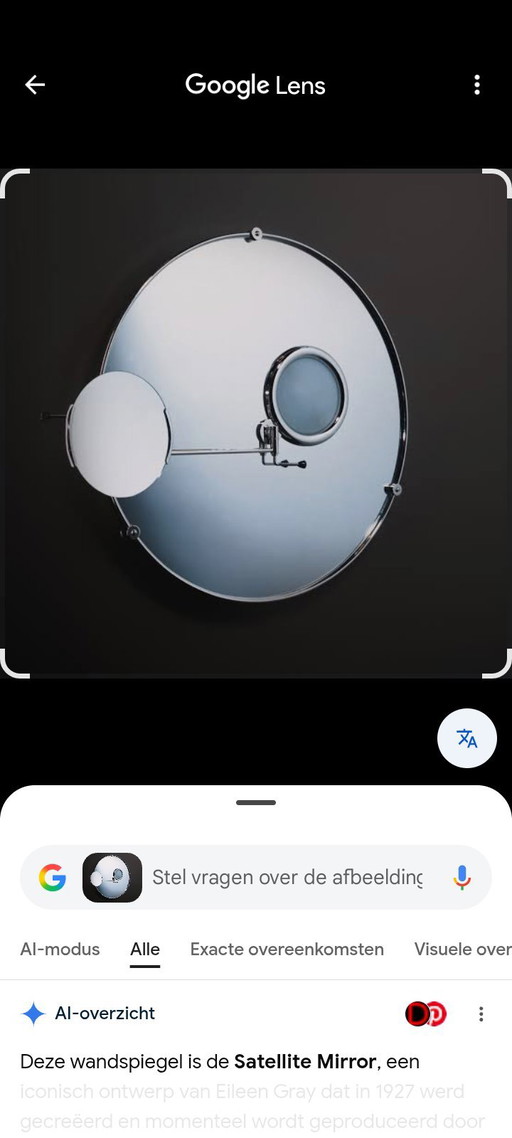 Eileen Gray mirror satellite Bauhaus art-deco 1927