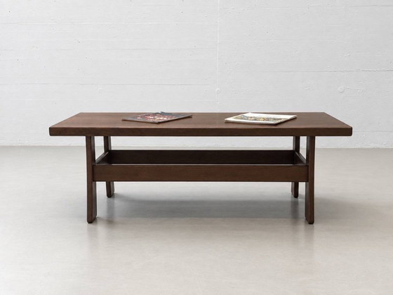 Scandinavian Vintage Coffee table in dark wood, 1970s (photo 7 of 15)