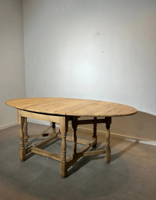 Mesa de comedor extensible de roble macizo estilo vintage – eettafels, Wood (photo 2 of 5)