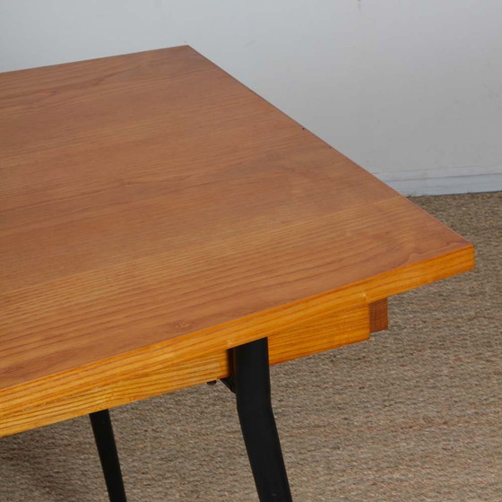 Image 1 of Table de Repas Vintage en Chêne et Métal des Années 1960