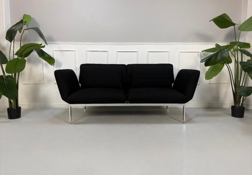 Brühl Roro Medium Fabric Black Sofa