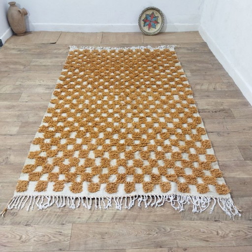 Autentico tappeto marocchino in lana berbera 245 x 150 cm / Authentiek Marokkaans Berbertapijt 245 x 150 cm