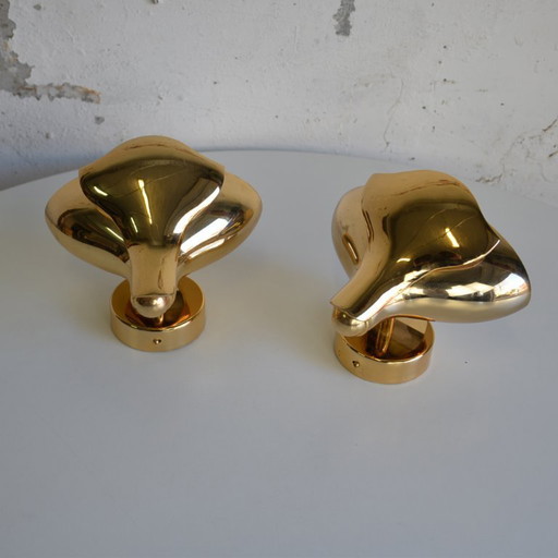 2 applique da parete a tema floreale