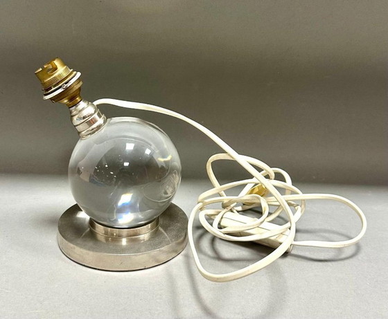 Image 1 of Kristallen bollamp, Jacques ADNET voor BACCARAT 1930 Model 7706