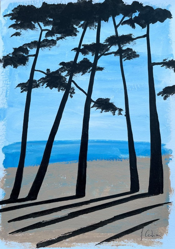 Acrylic and ink on framed A4 paper. – Paintings & Drawings (photo 3 of 6)