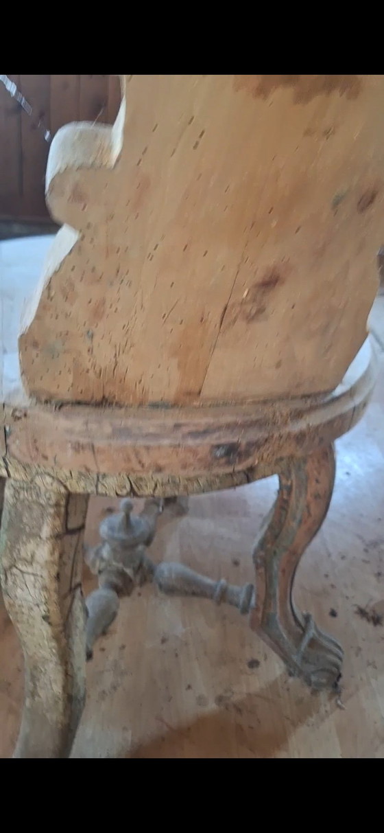 Antieke kappersstoel – Stoelen / fauteuils, Wood (photo 5 of 5)