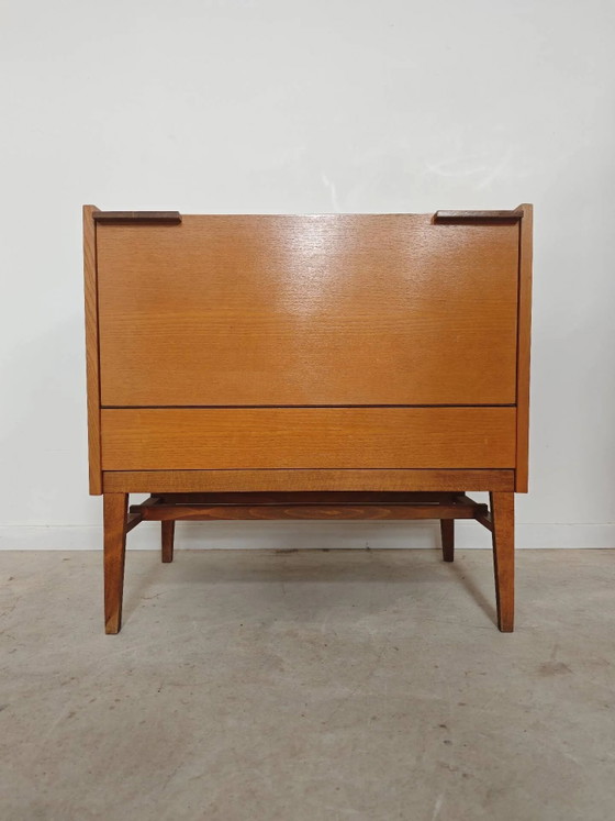 Deken kist of minibar Frantisek Mezulanik voor Up Zavody 60 – Barkrukken, Wood, Mid Century Modern (photo 12 of 30)
