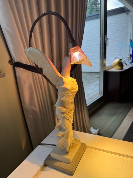 Catellani & Smith Table lamp „Nike“, Halogen Original Version, Enzo Catellani, Ceramic, Stone, White (photo 2 of 5)