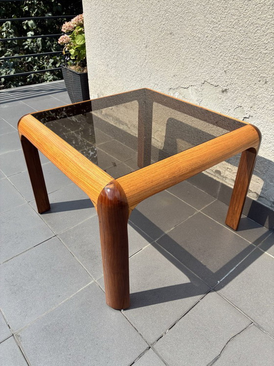Dänischer Couchtisch aus Eiche und Teak, 1970er Jahre, Couchtische, Holz, Braun (Foto 5 von 5)