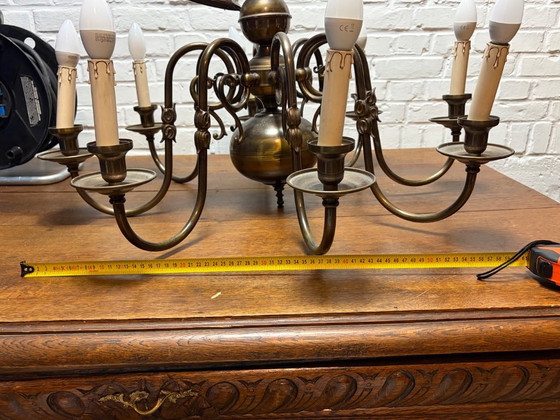 Image 1 of Lustre classique flamand/hollandais en laiton