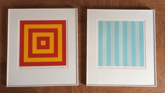 Image 1 of Serigrafía abstracta y geométrica de Fred Furda