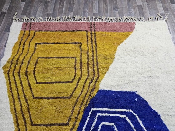 Authentic Traditional Handmade Pure Wool Rug, size 3/4 m, Ahrend, Rugs & carpets, Blue (photo 4 of 9)