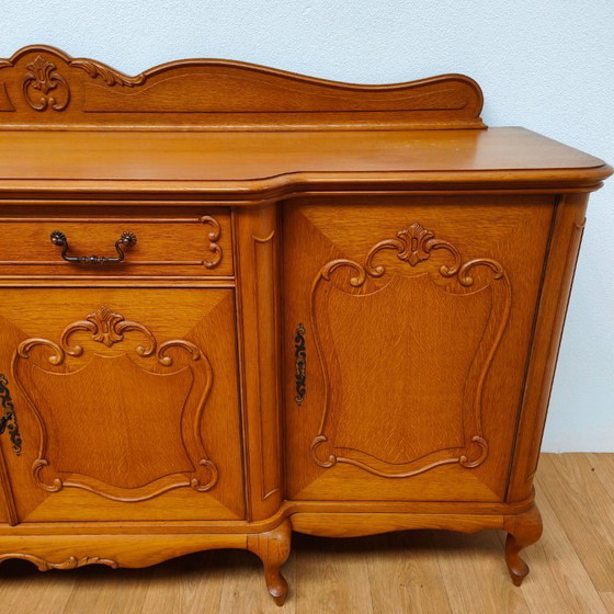 Image 1 of Vintage country Louis wall cupboard buffet cupboard dresser chest of drawers