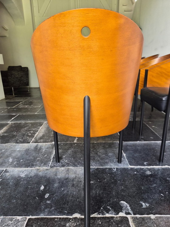 6 sedie da pranzo Costes Philippe Starck – Leather, Metal (photo 7 of 12)
