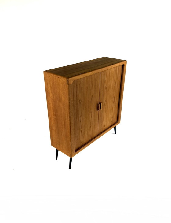Image 1 of Vintage teak highboard, Silkenborg Møbelfabrik '80